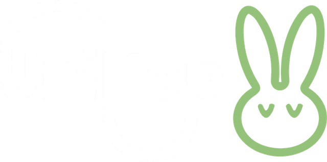 UniHop reversed logo