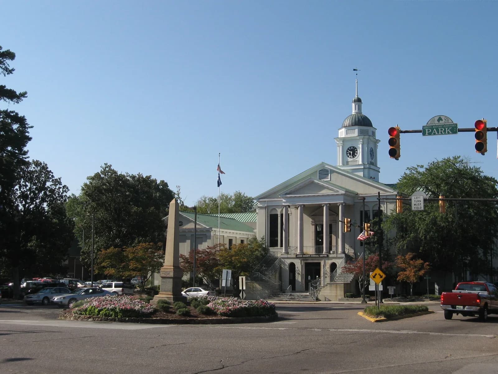 Aiken, South Carolina downtown and business district