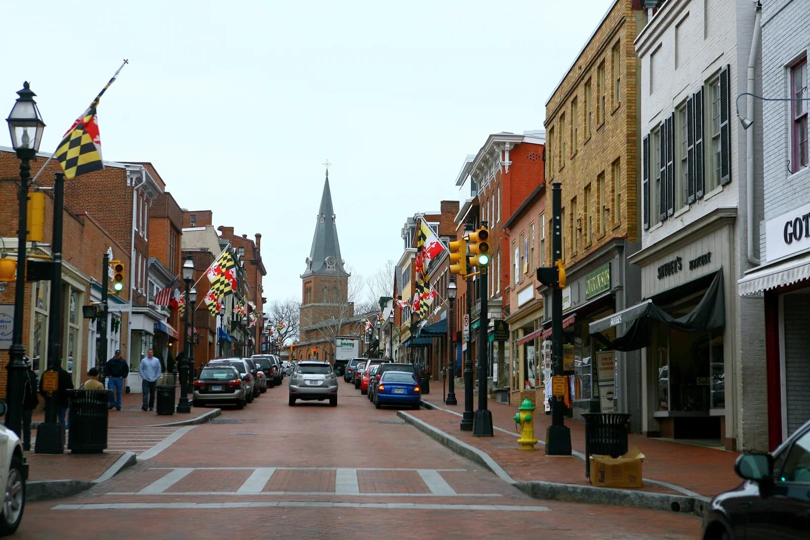 Annapolis, Maryland downtown and business district