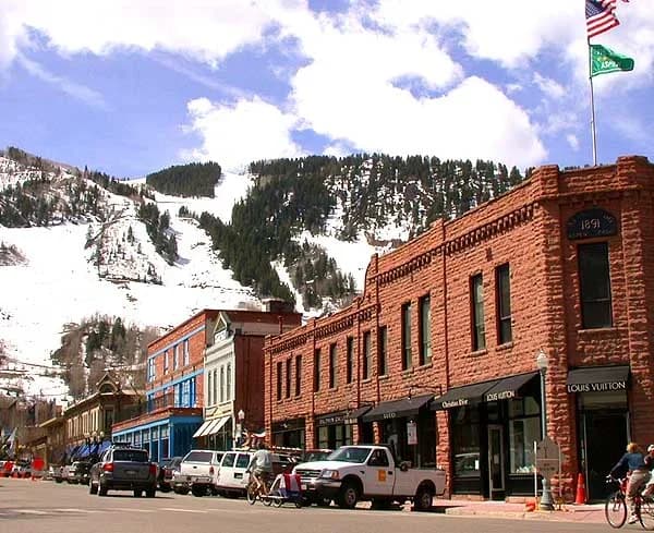 Aspen, Colorado downtown and business district