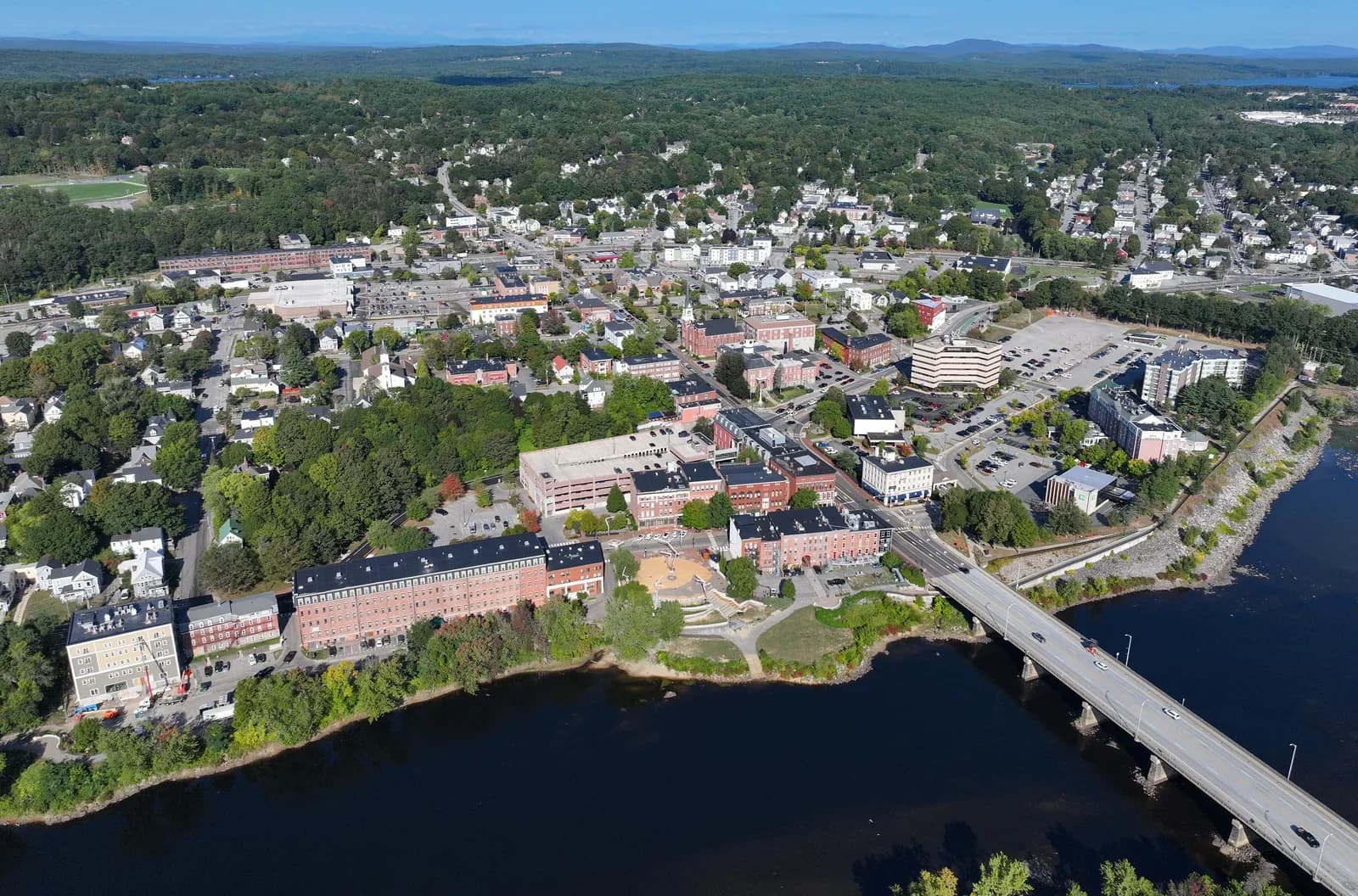 Auburn, Maine downtown and business district