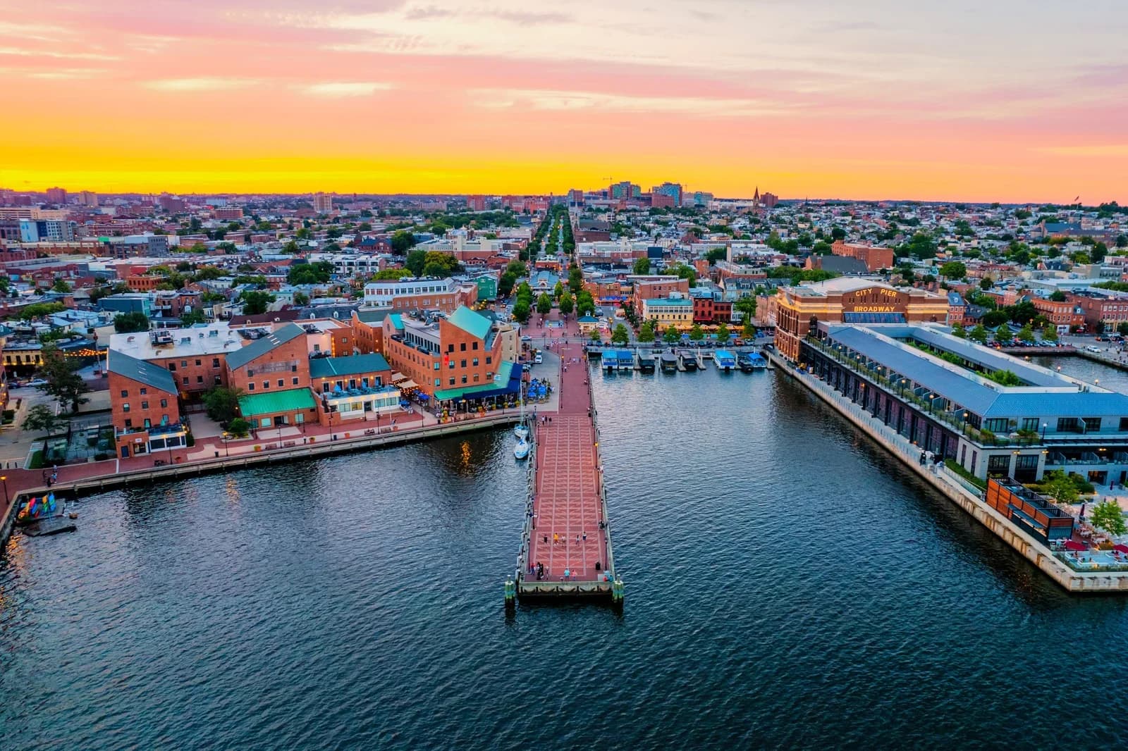 Baltimore, Maryland downtown and business district