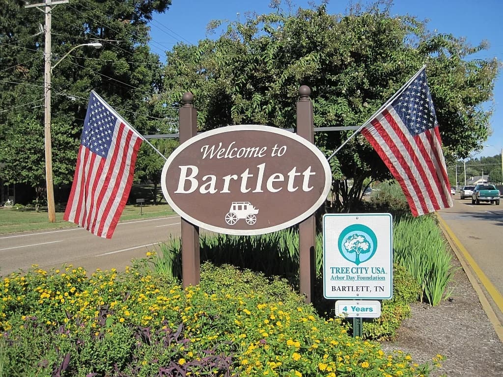 Bartlett, Tennessee downtown and business district