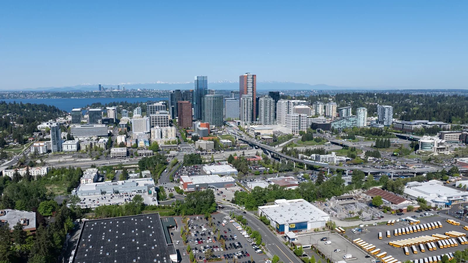 Bellevue, Washington downtown and business district