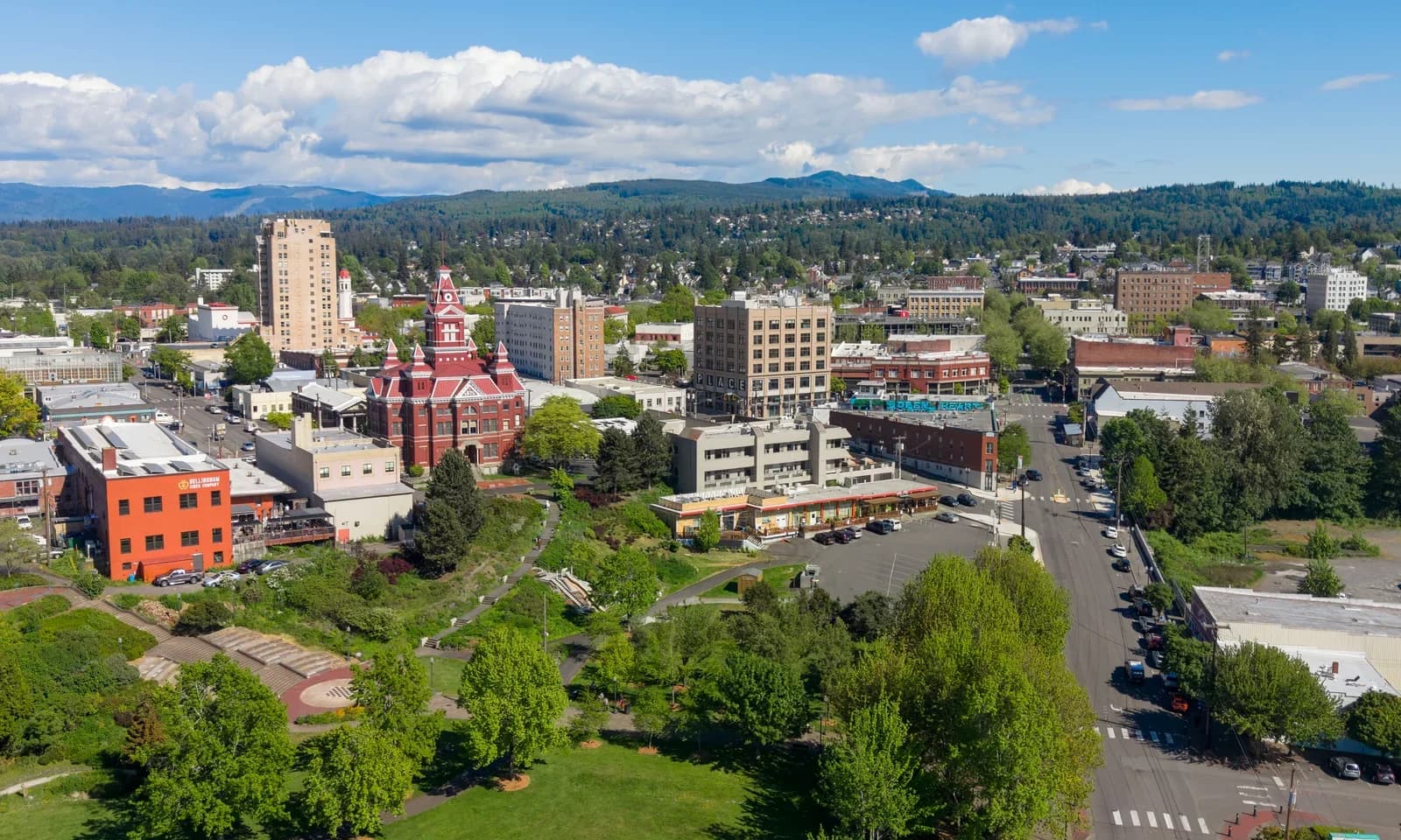 Bellingham, Washington downtown and business district