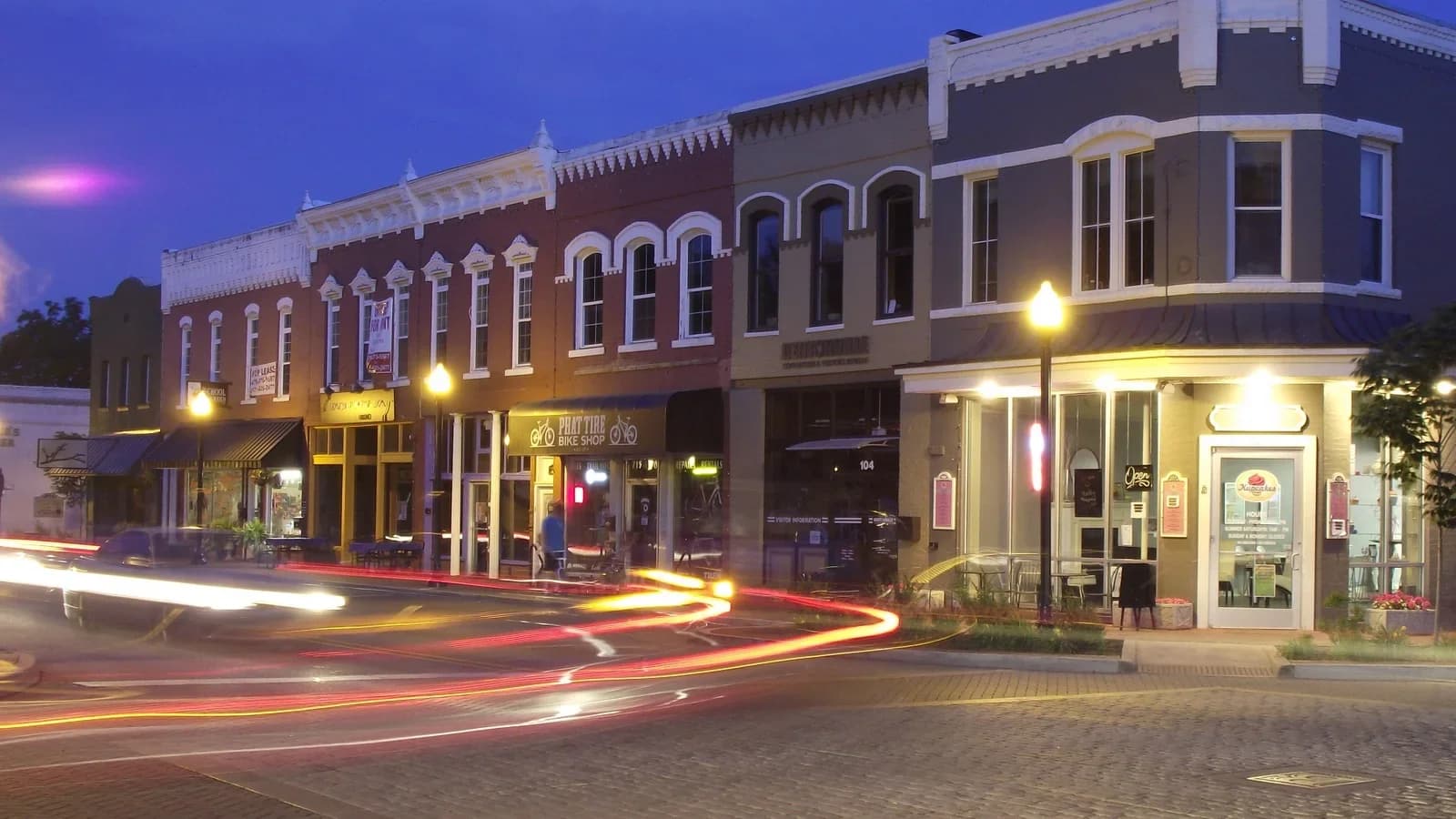 Bentonville, Arkansas downtown and business district