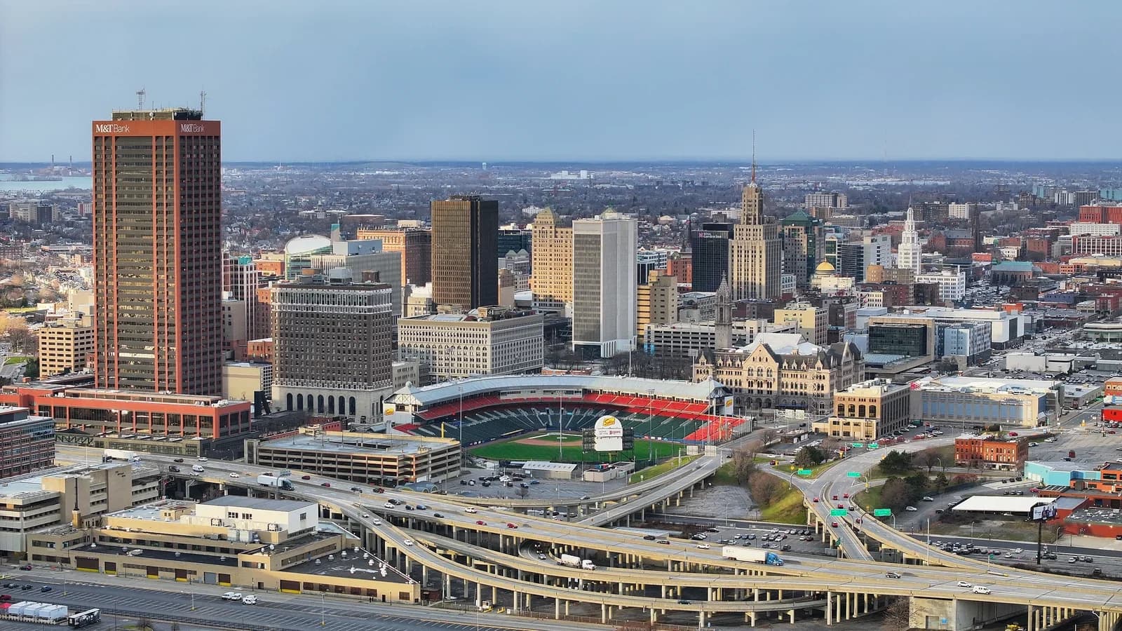 Buffalo, New York downtown and business district