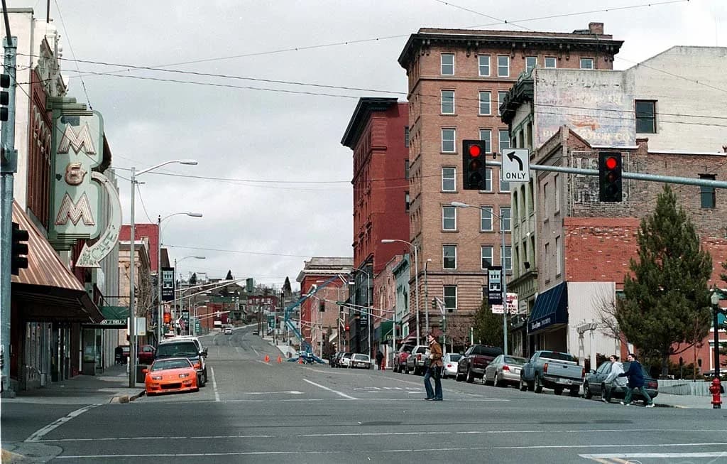 Butte, Montana downtown and business district