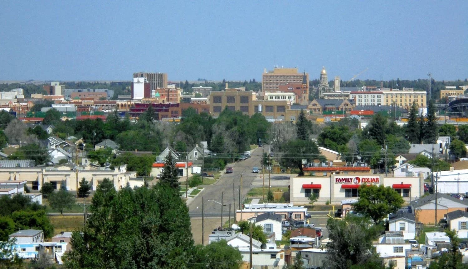 Cheyenne, Wyoming downtown and business district