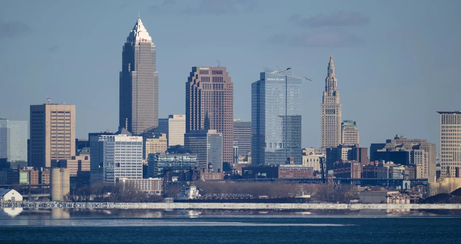 Cleveland, Ohio downtown and business district