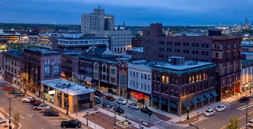 Decatur, Illinois downtown and business district