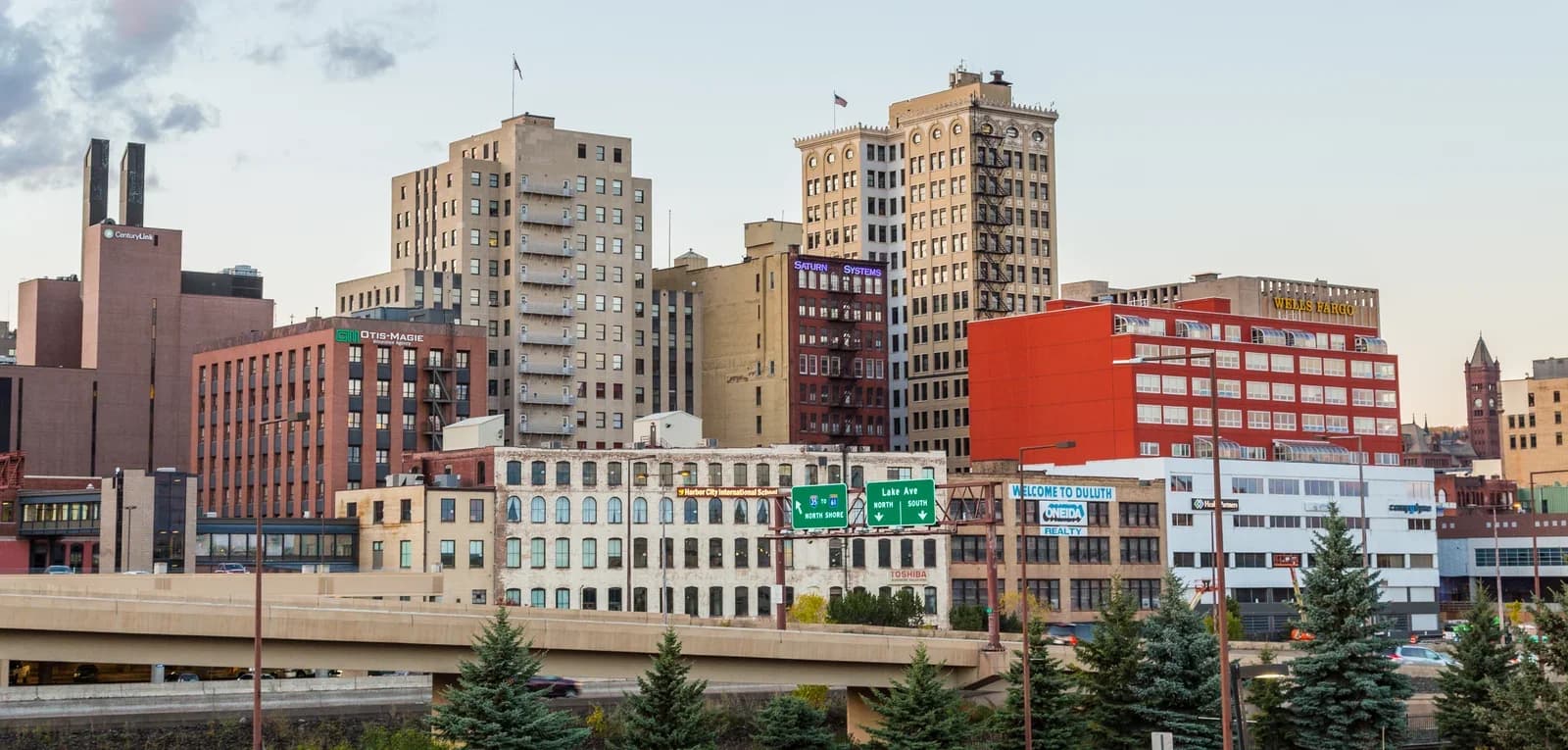Duluth, Minnesota downtown and business district