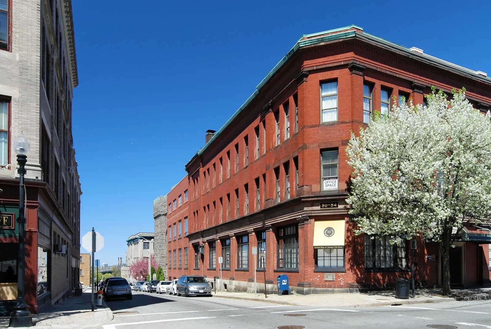 Fall River, Massachusetts downtown and business district