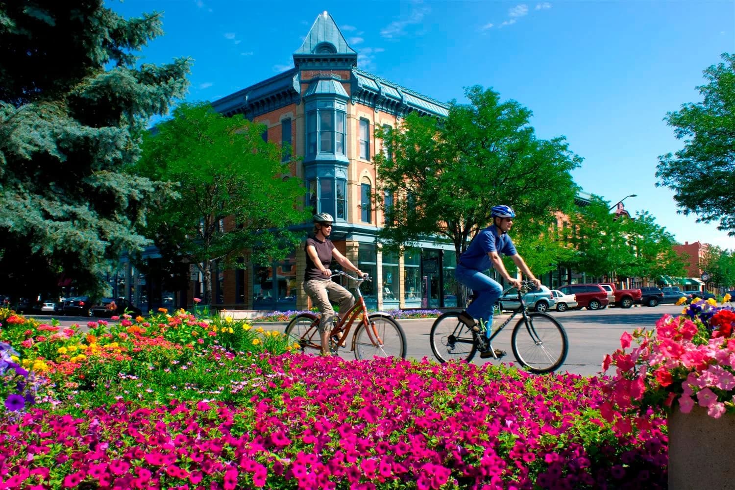 Fort Collins, Colorado downtown and business district