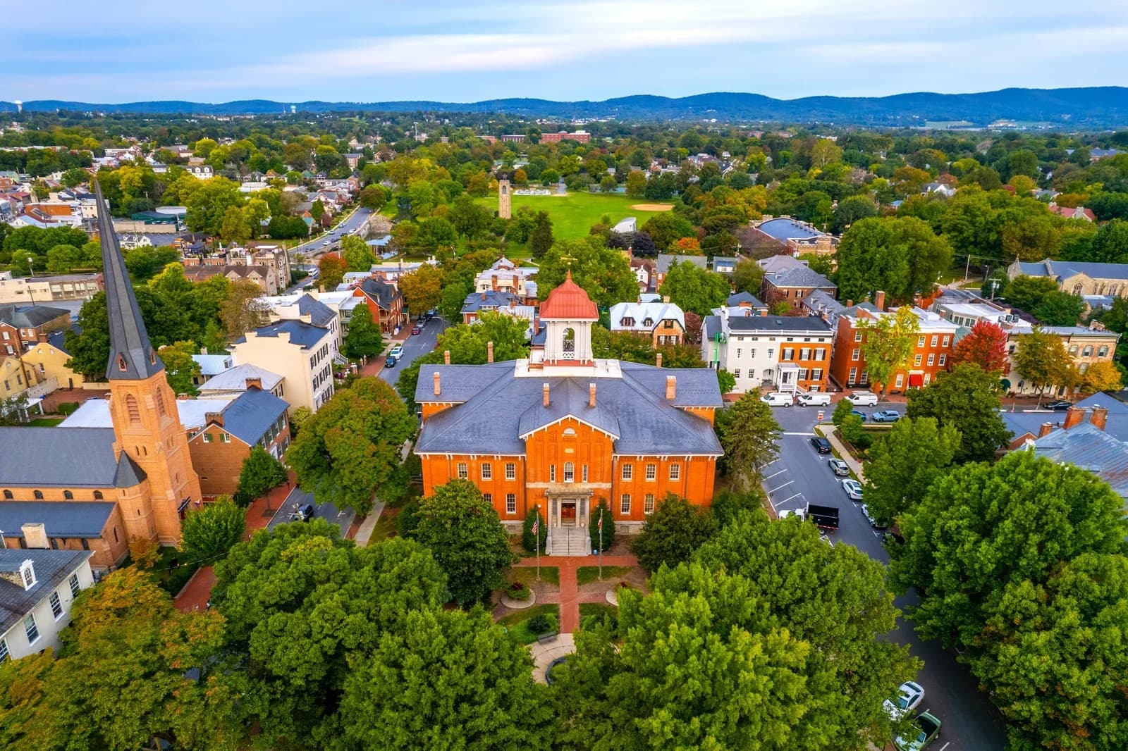 Frederick, Maryland downtown and business district