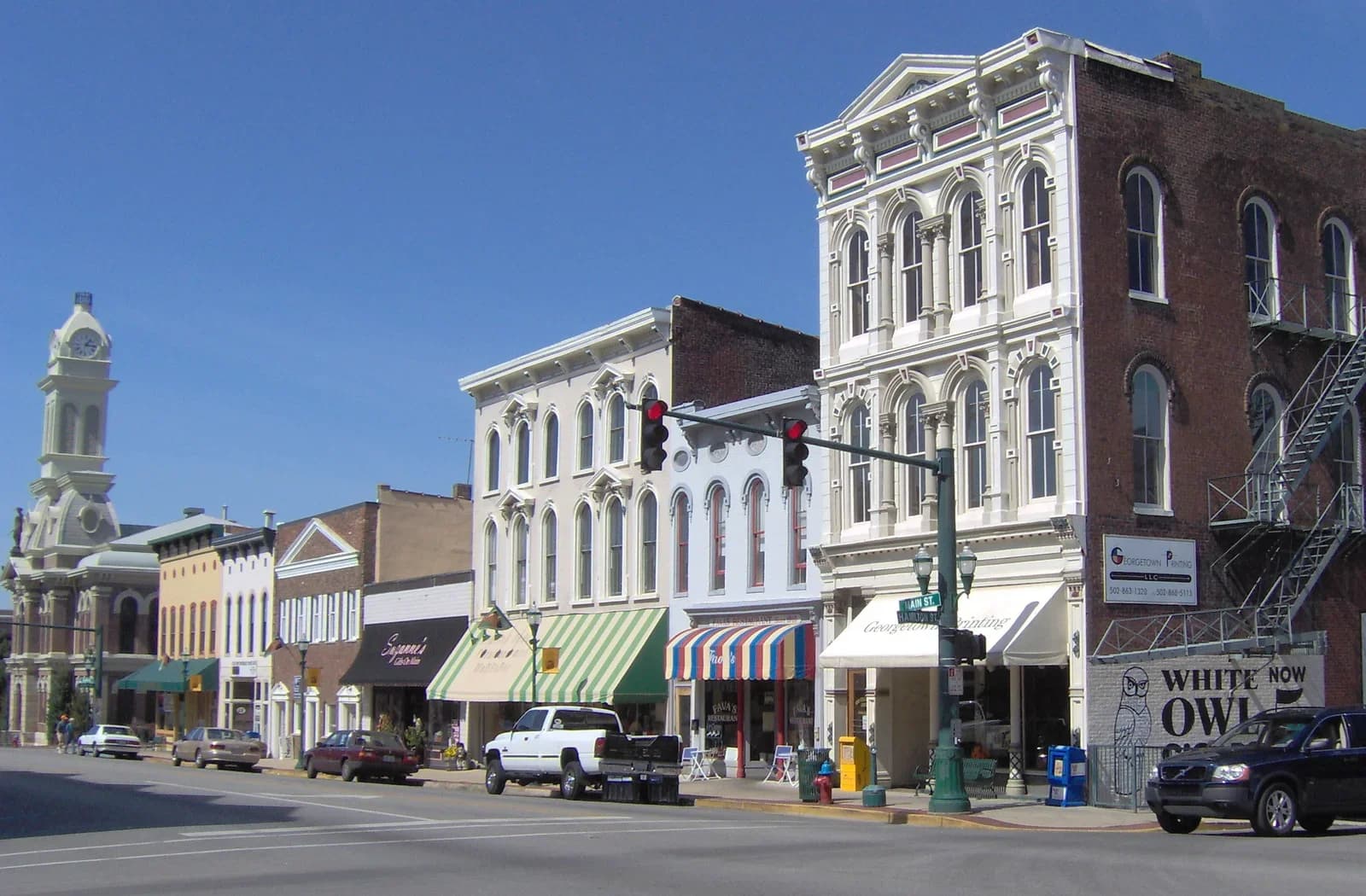 Georgetown, Kentucky downtown and business district
