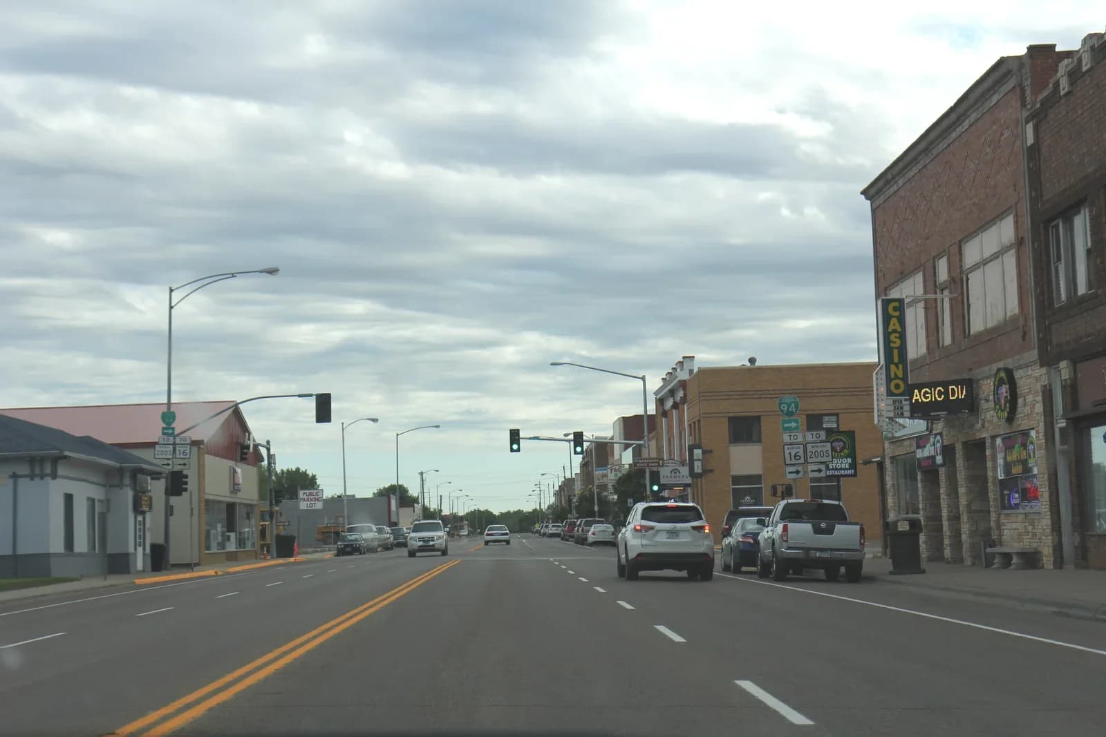 Glendive, Montana downtown and business district