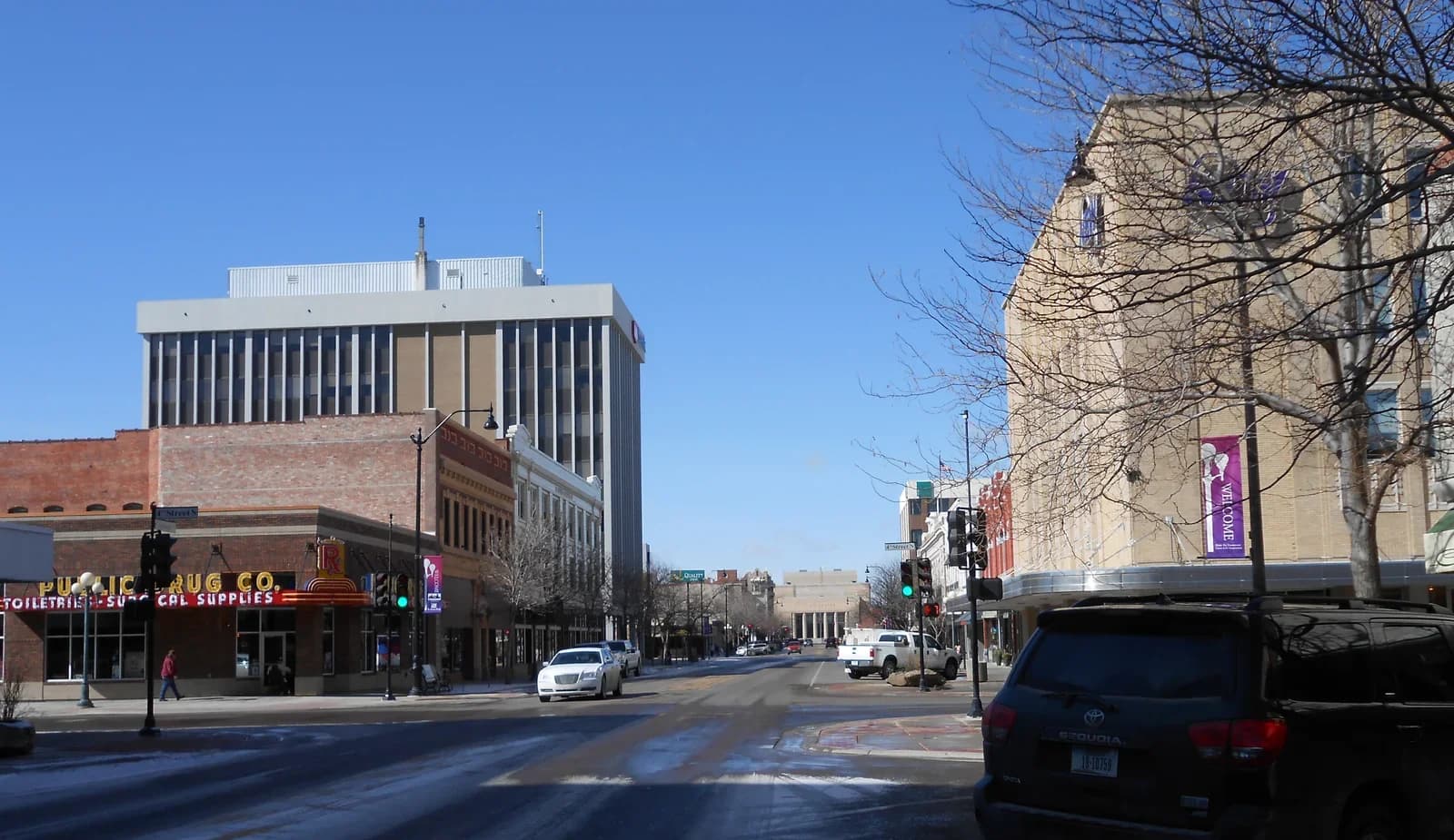 Great Falls, Montana downtown and business district