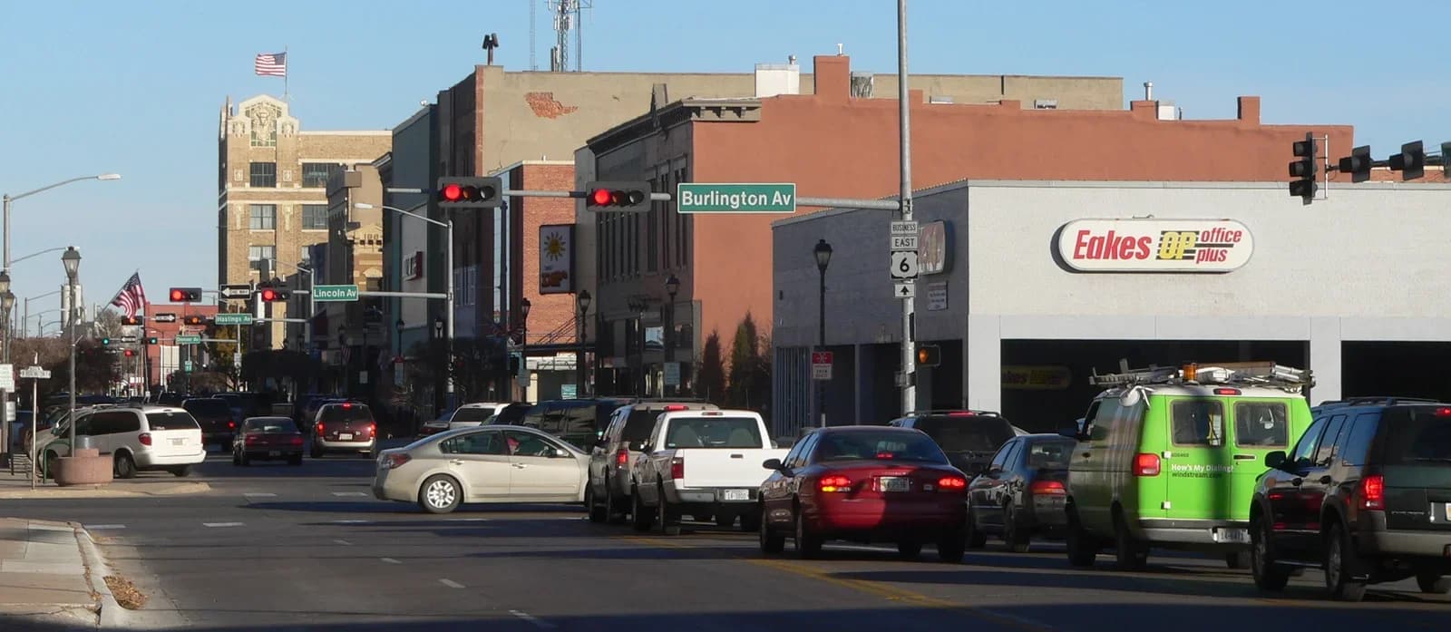 Hastings, Nebraska downtown and business district