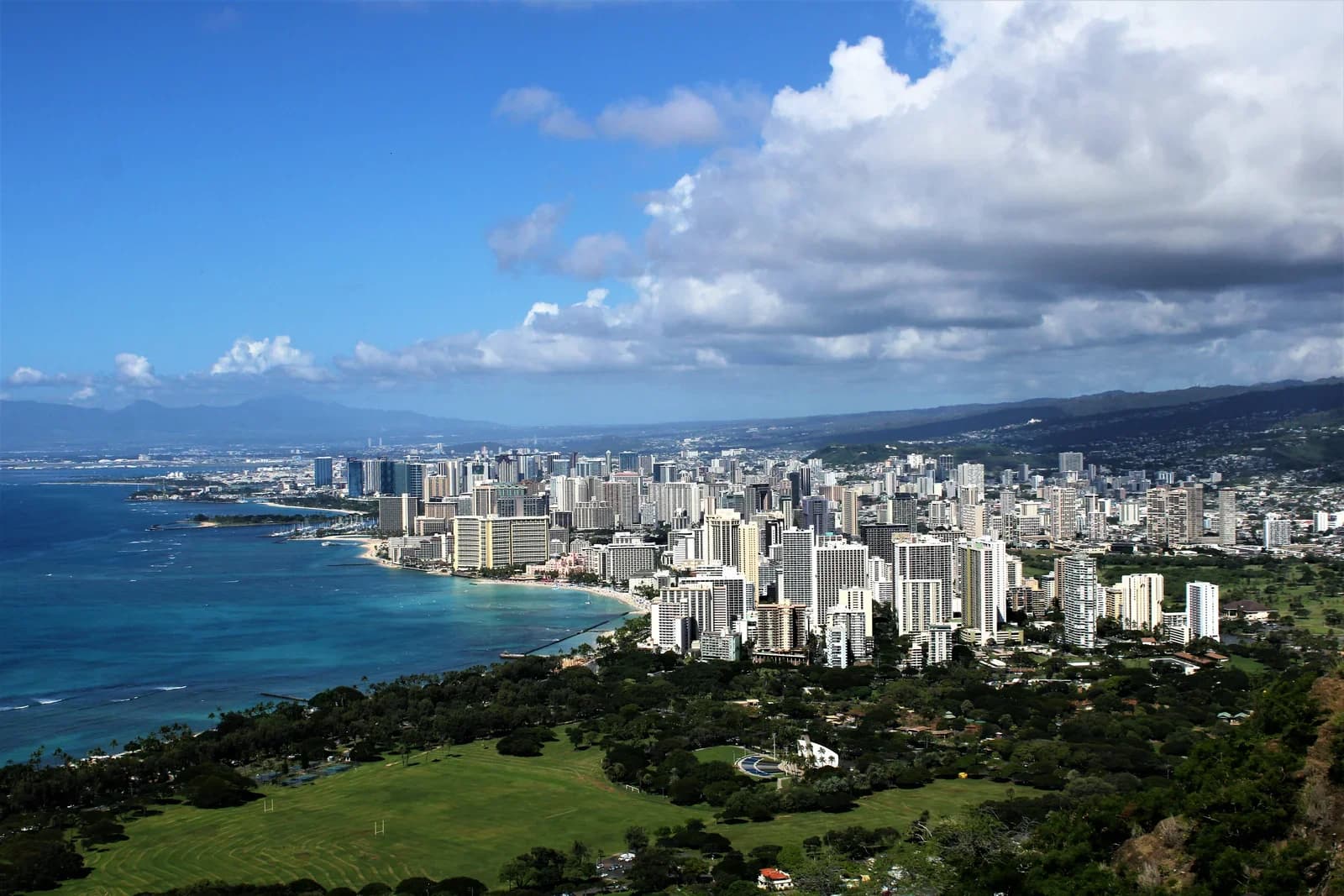 Honolulu, Hawaii downtown and business district