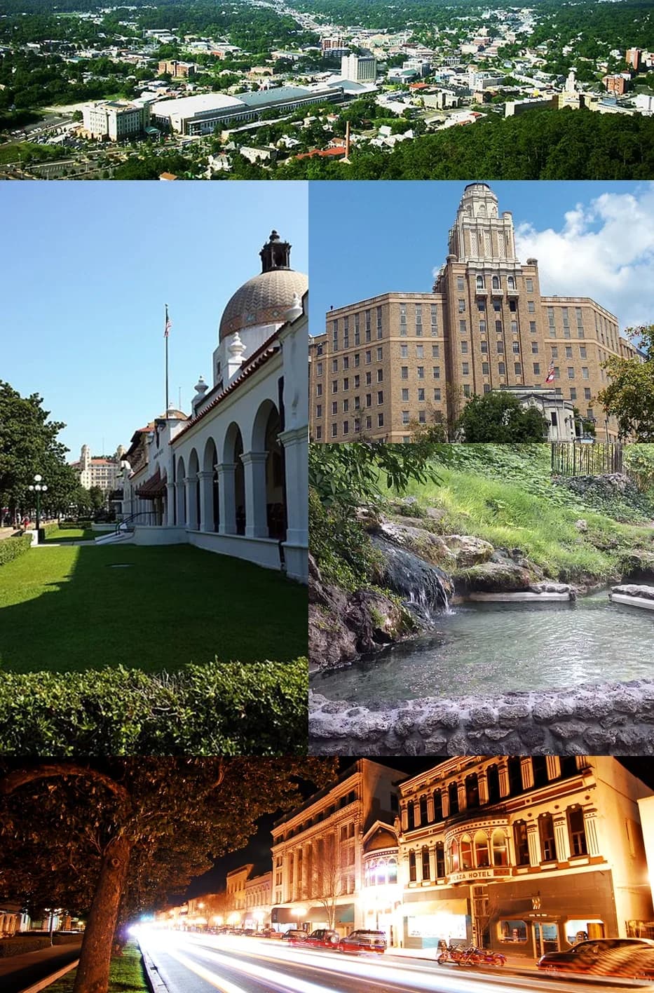 Hot Springs, Arkansas downtown and business district