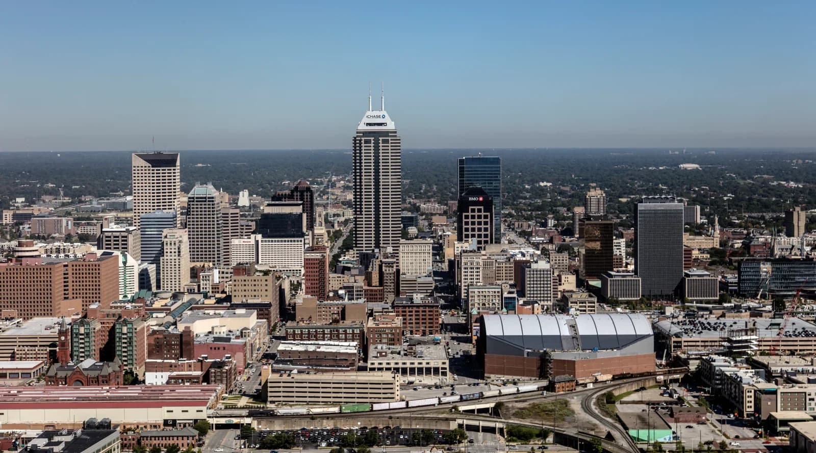 Indianapolis, Indiana downtown and business district
