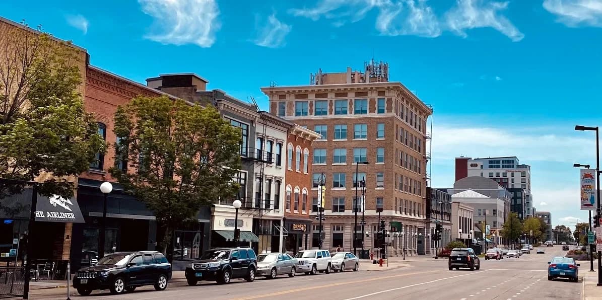 Iowa City, Iowa downtown and business district