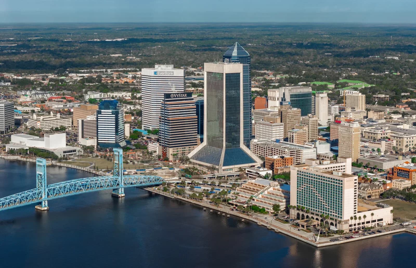 Jacksonville, Florida downtown and business district