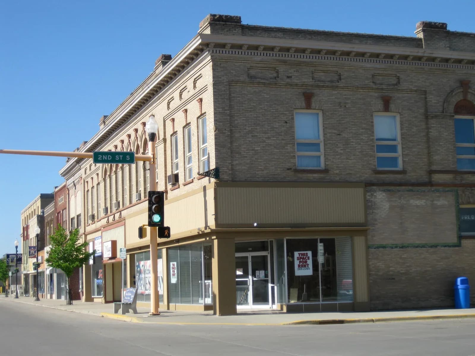 Jamestown, North Dakota downtown and business district