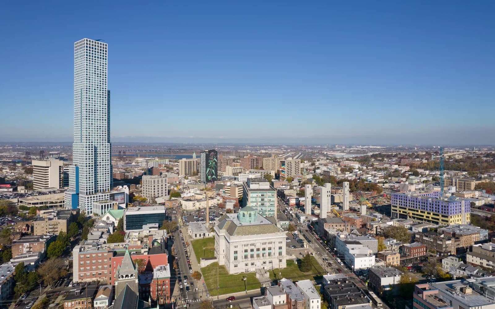 Jersey City, New Jersey downtown and business district