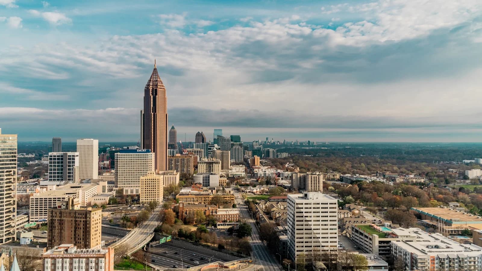 Atlanta skyline with Bank of America Plaza rising over Midtown
