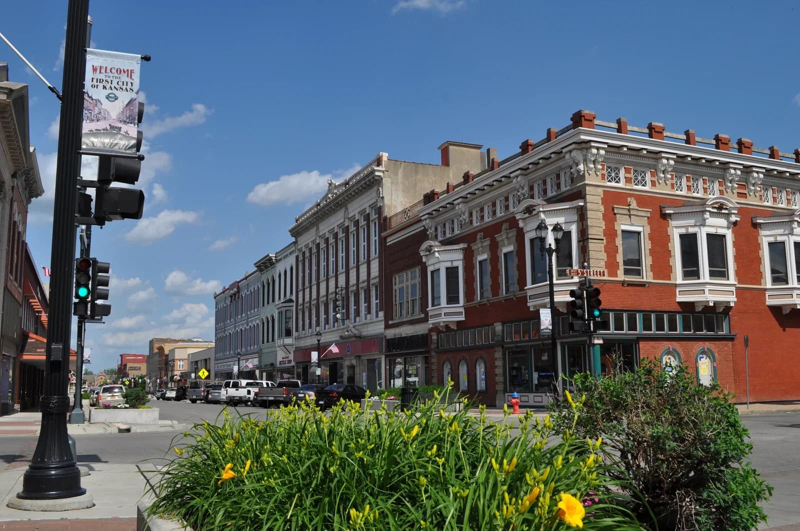 Leavenworth, Kansas downtown and business district