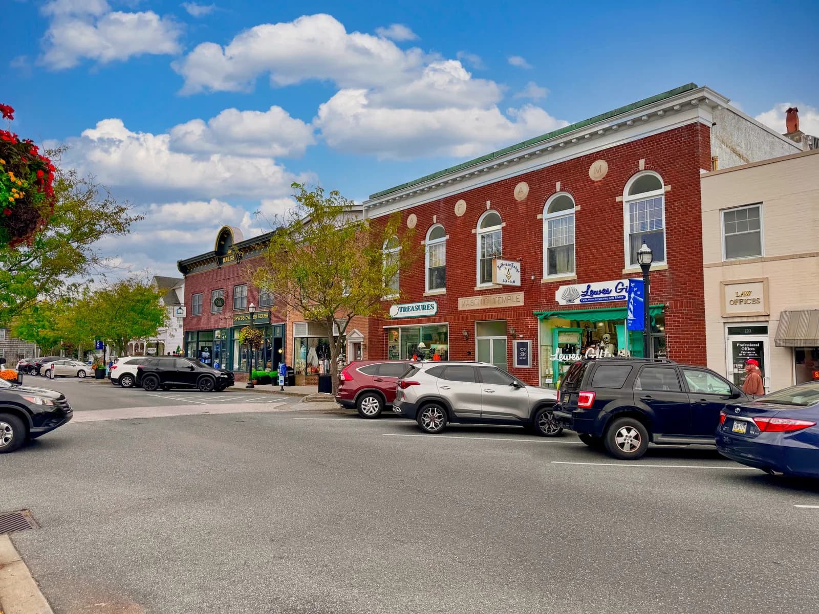 Lewes, Delaware downtown and business district