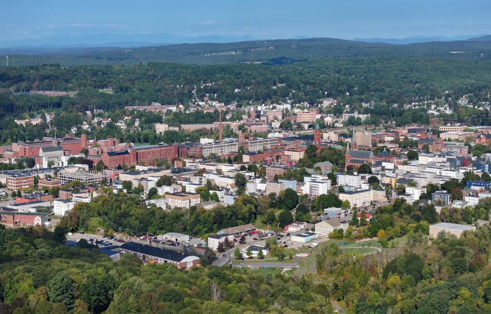 Lewiston, Maine downtown and business district