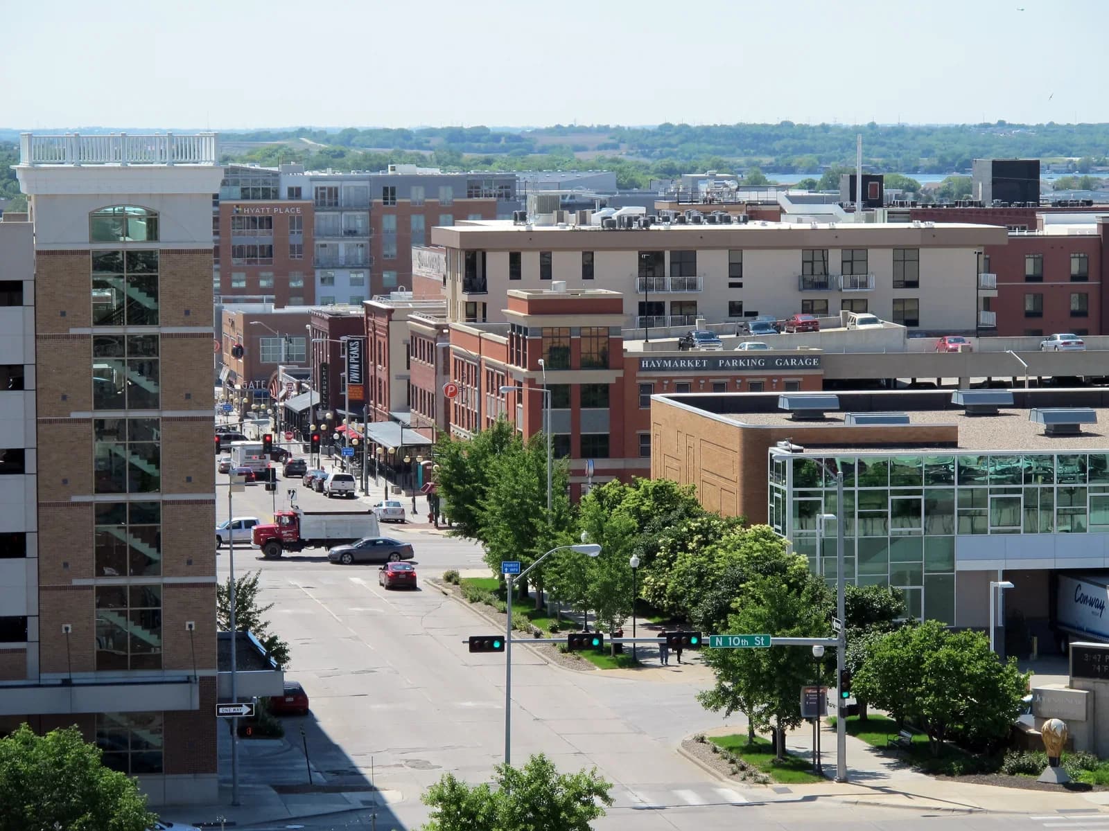Lincoln, Nebraska downtown and business district
