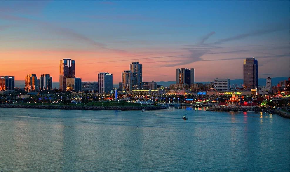Long Beach, California downtown and business district