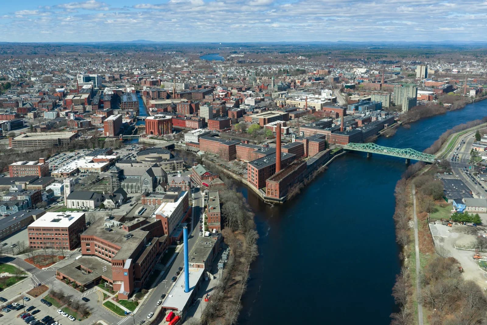 Lowell, Massachusetts downtown and business district