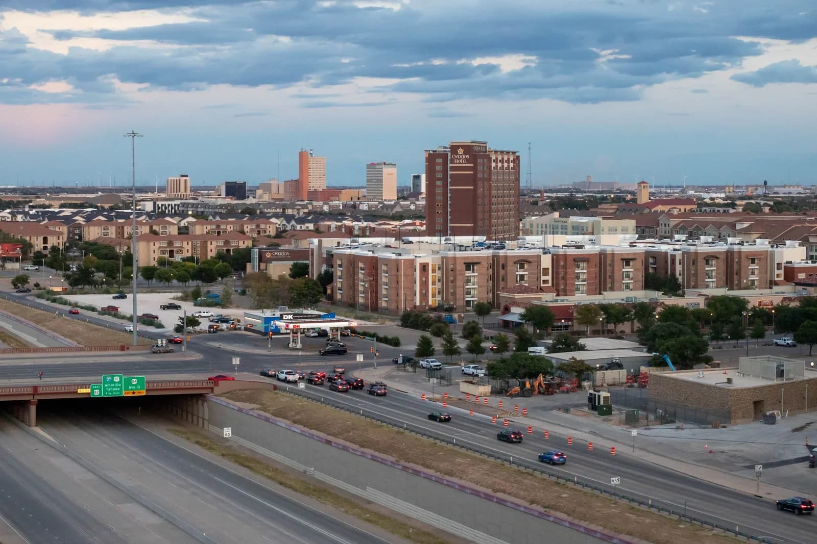 Lubbock, Texas downtown and business district
