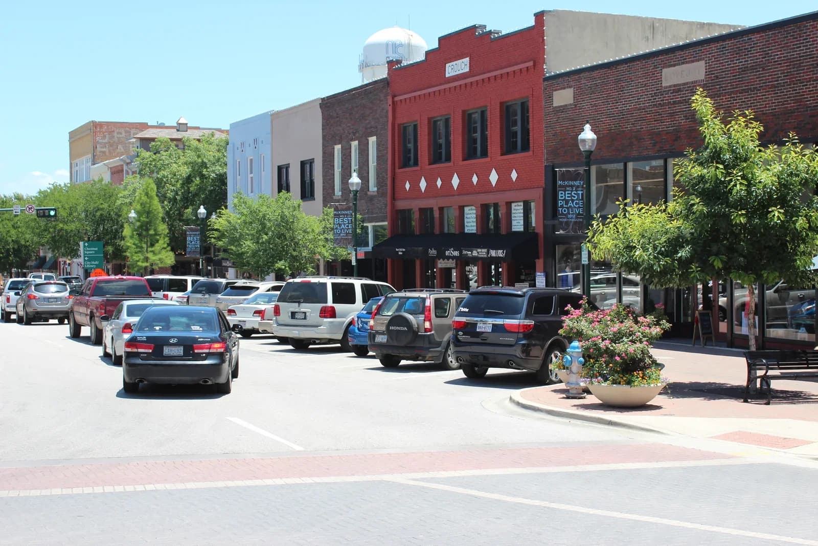 McKinney, Texas downtown and business district