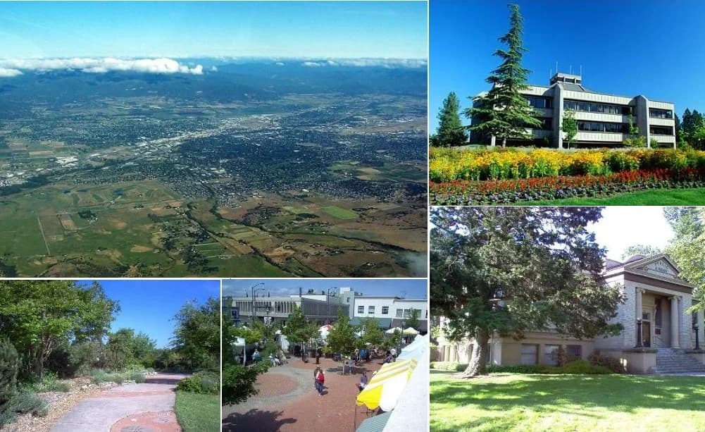 Medford, Oregon downtown and business district