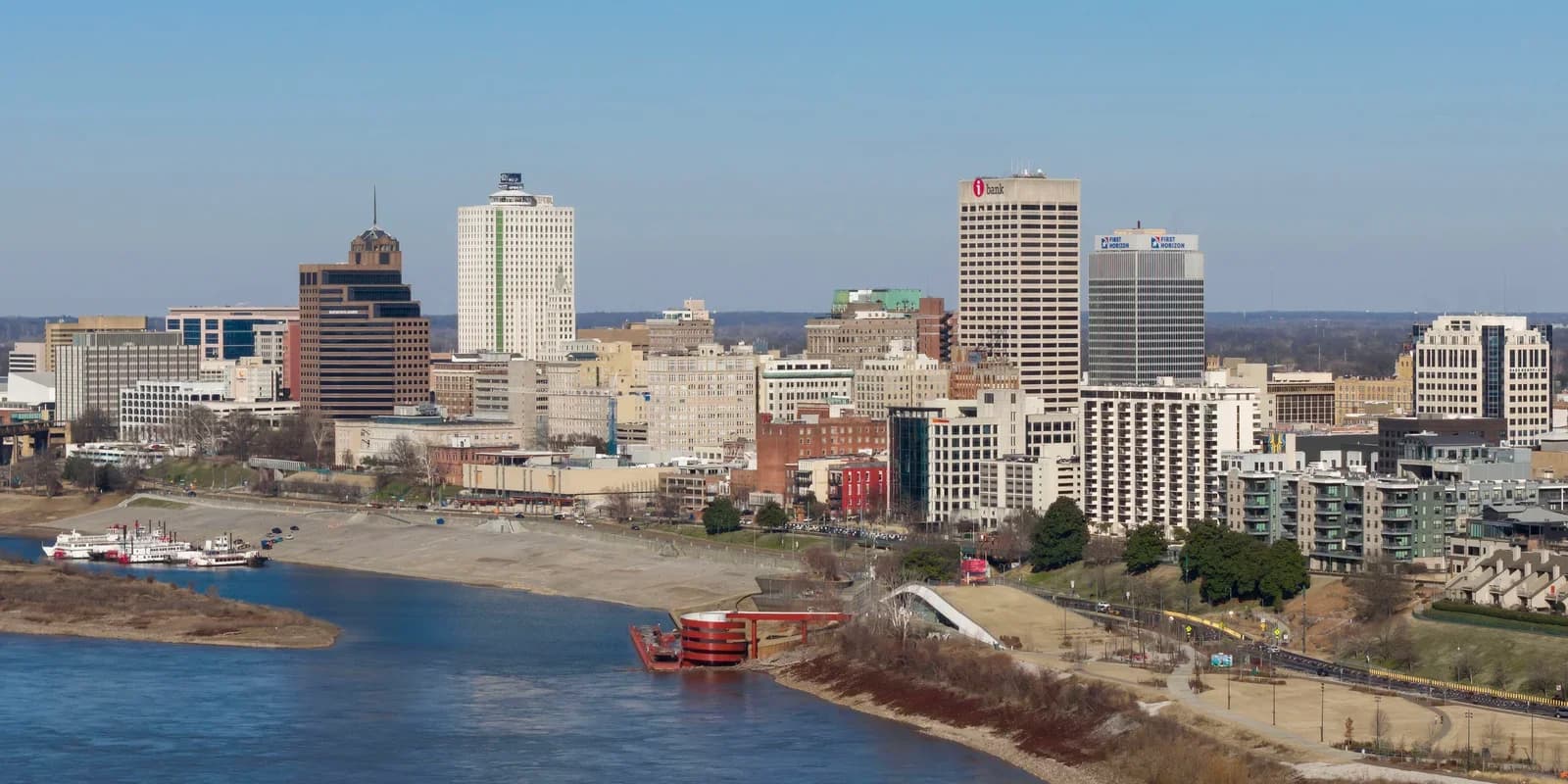 Memphis, Tennessee downtown and business district