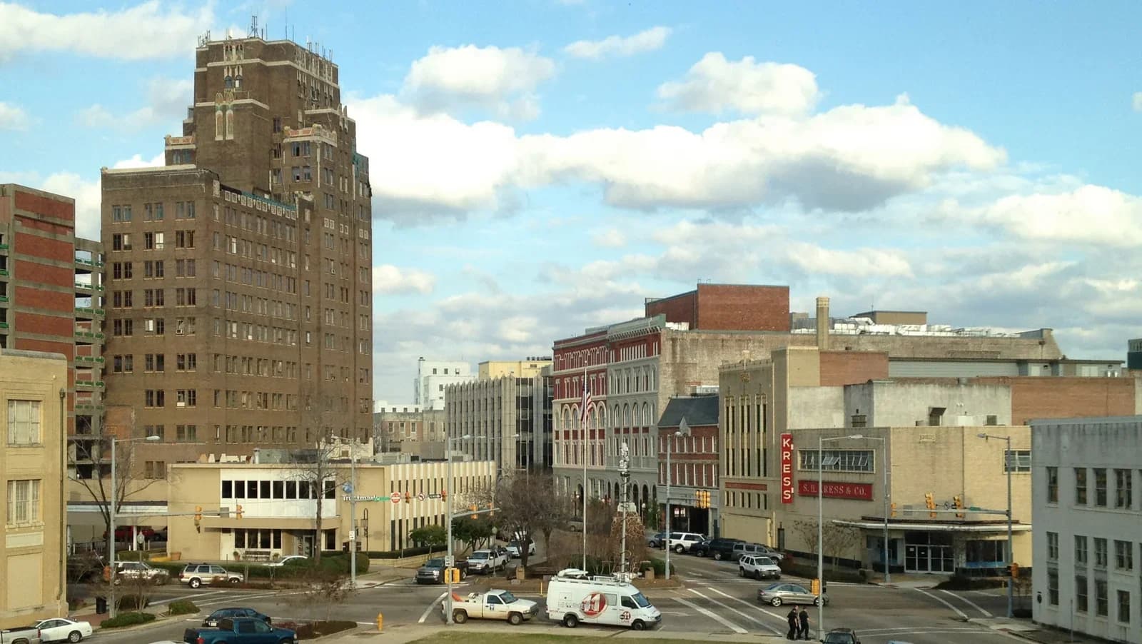 Meridian, Mississippi downtown and business district