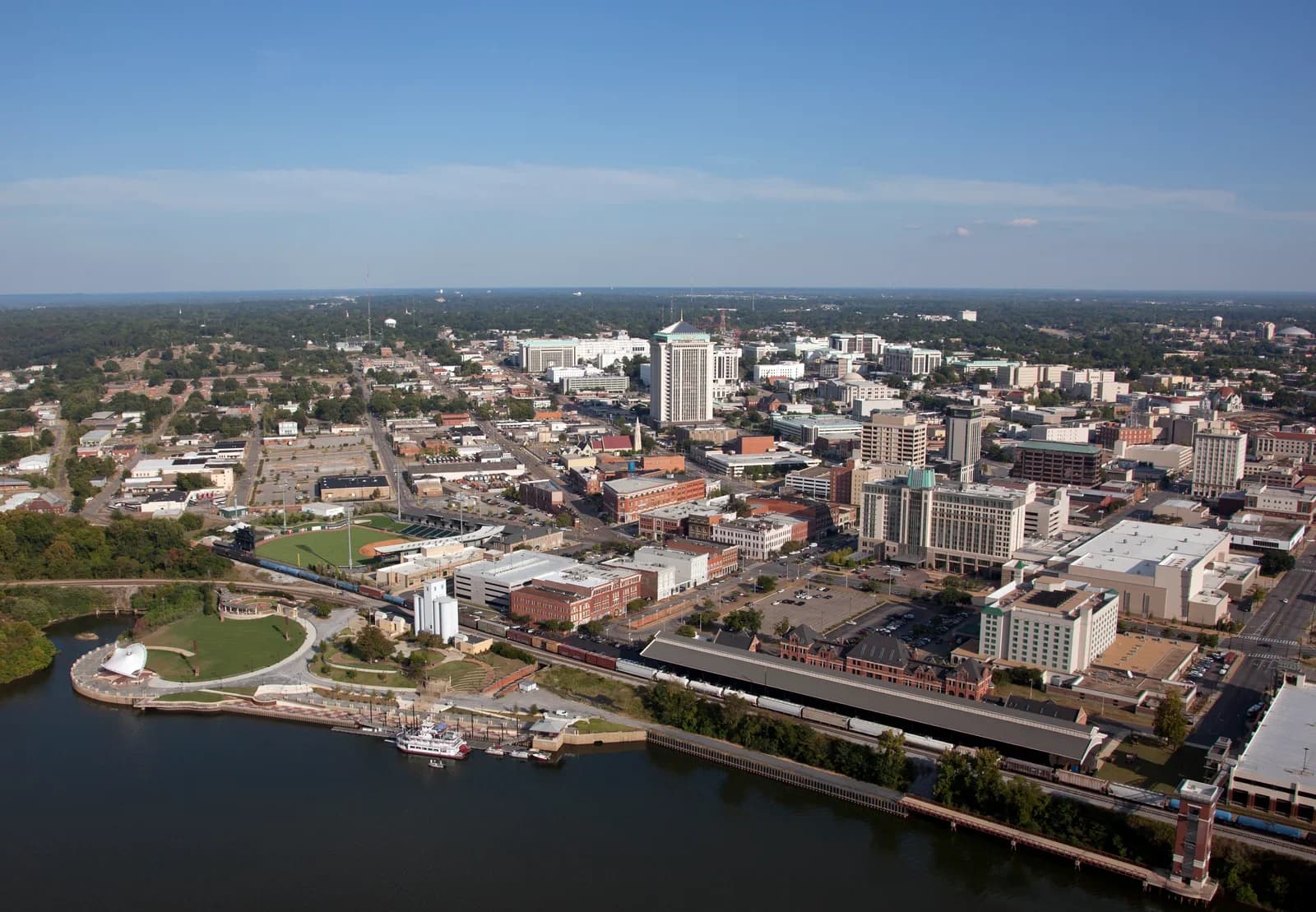 Montgomery, Alabama downtown and business district