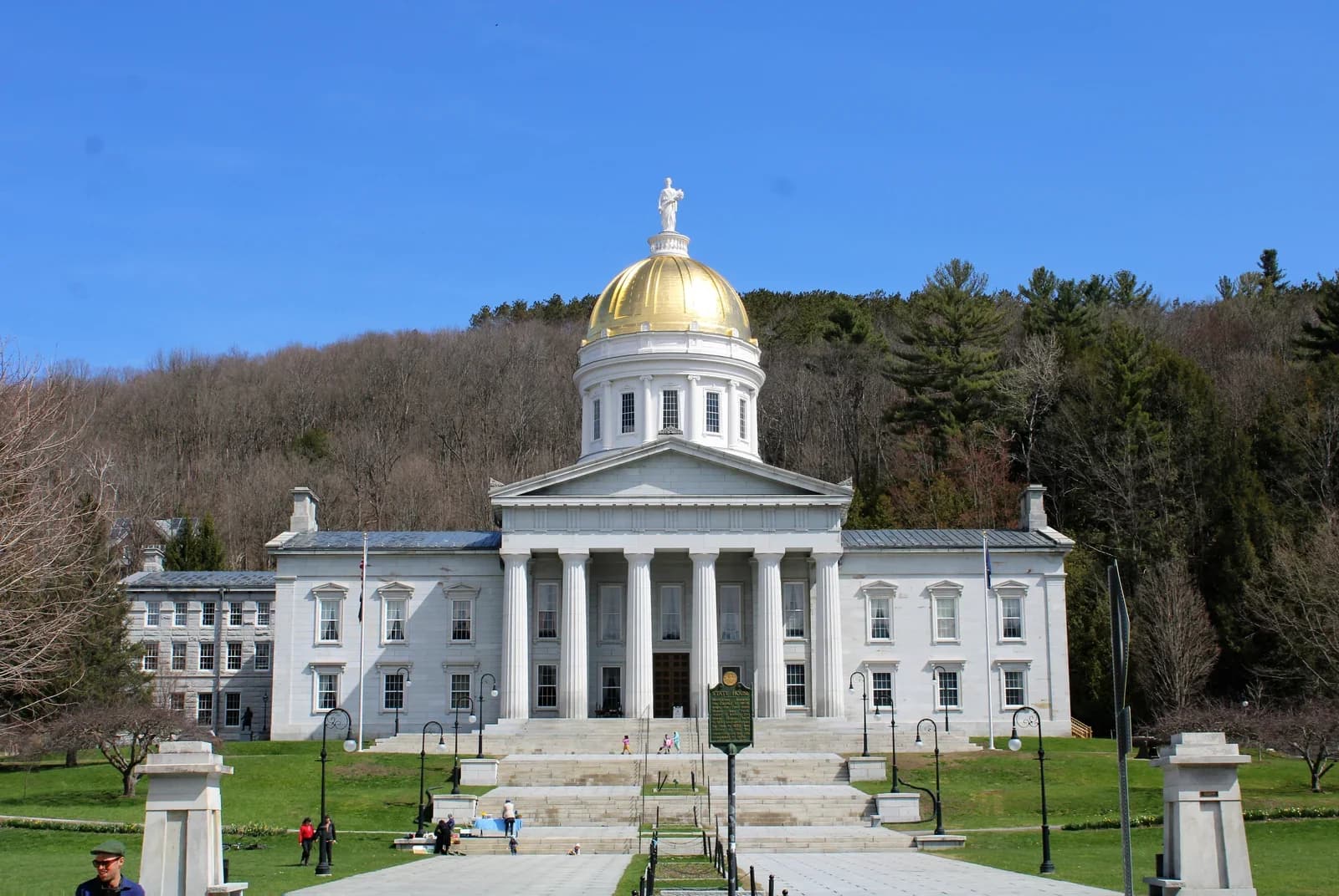 Montpelier, Vermont downtown and business district
