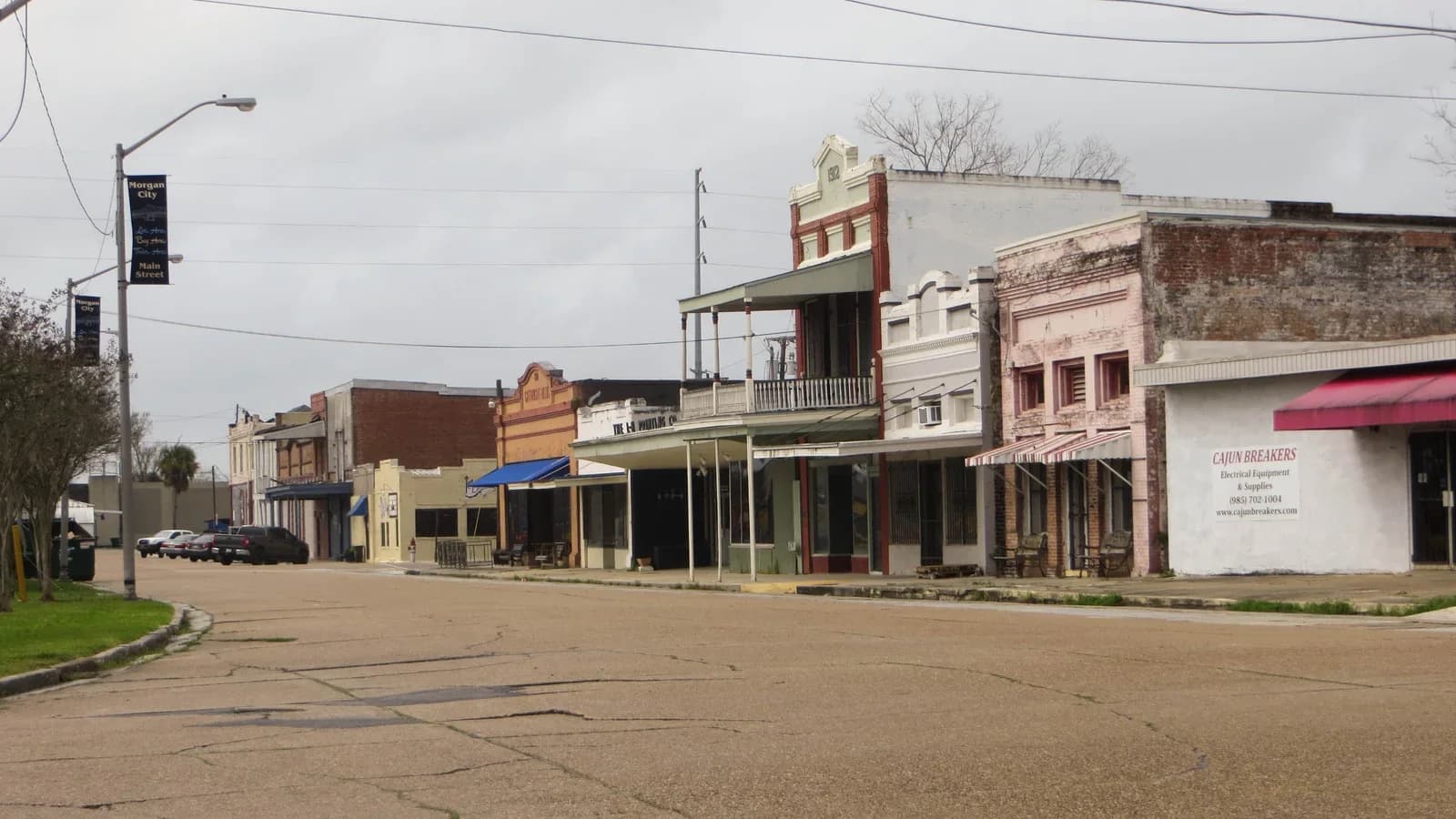 Morgan City, Louisiana downtown and business district