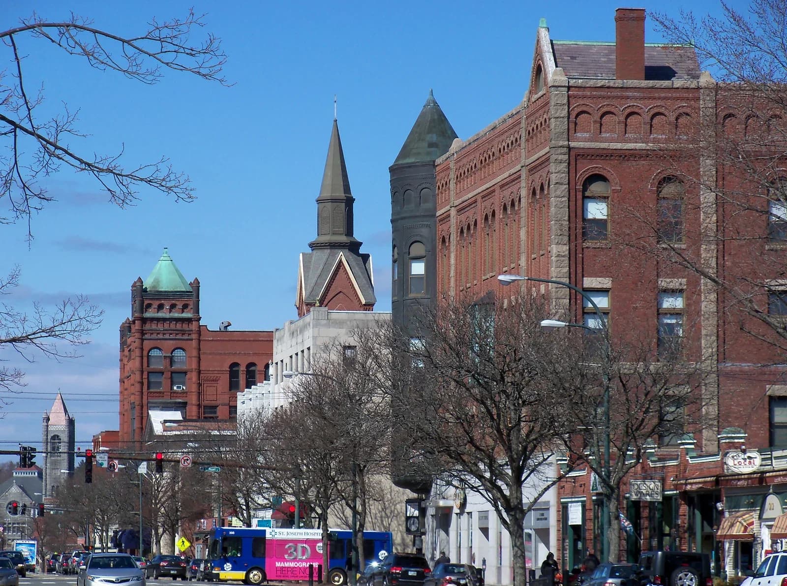 Nashua, New Hampshire downtown and business district