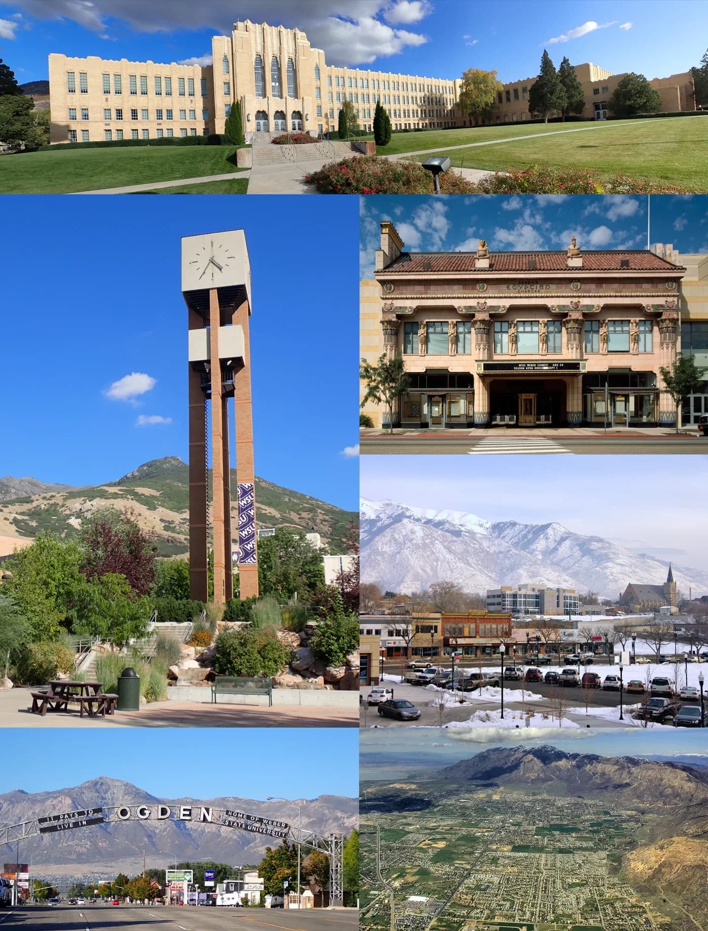Ogden, Utah downtown and business district
