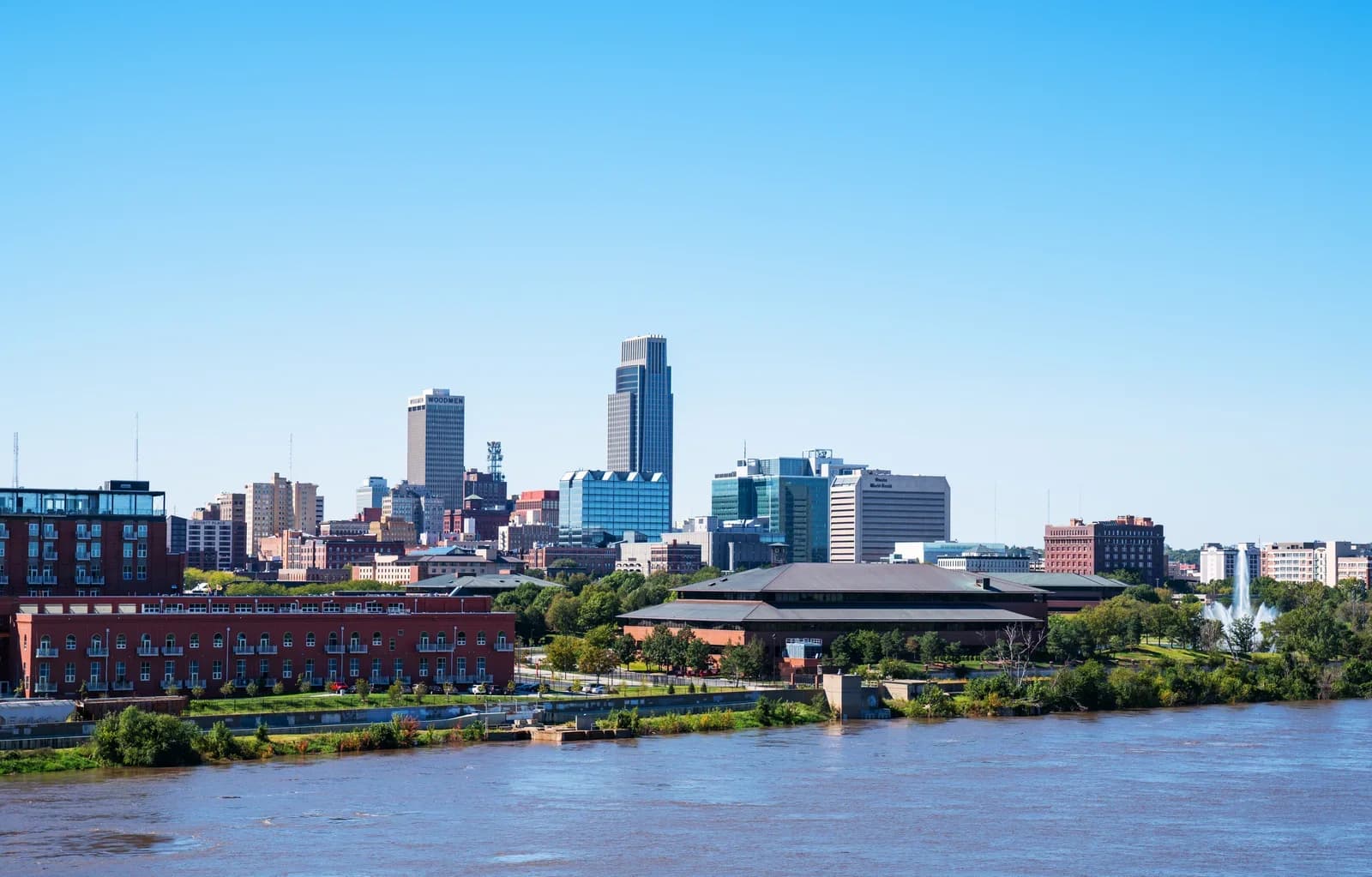 Omaha, Nebraska downtown and business district