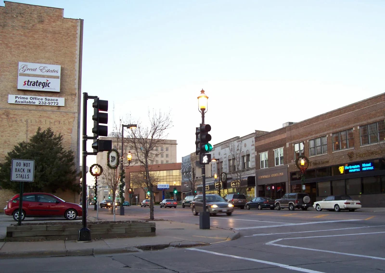 Oshkosh, Wisconsin downtown and business district