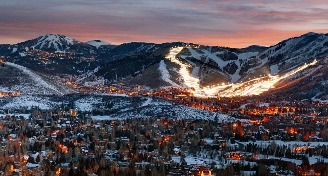 Park City, Utah downtown and business district